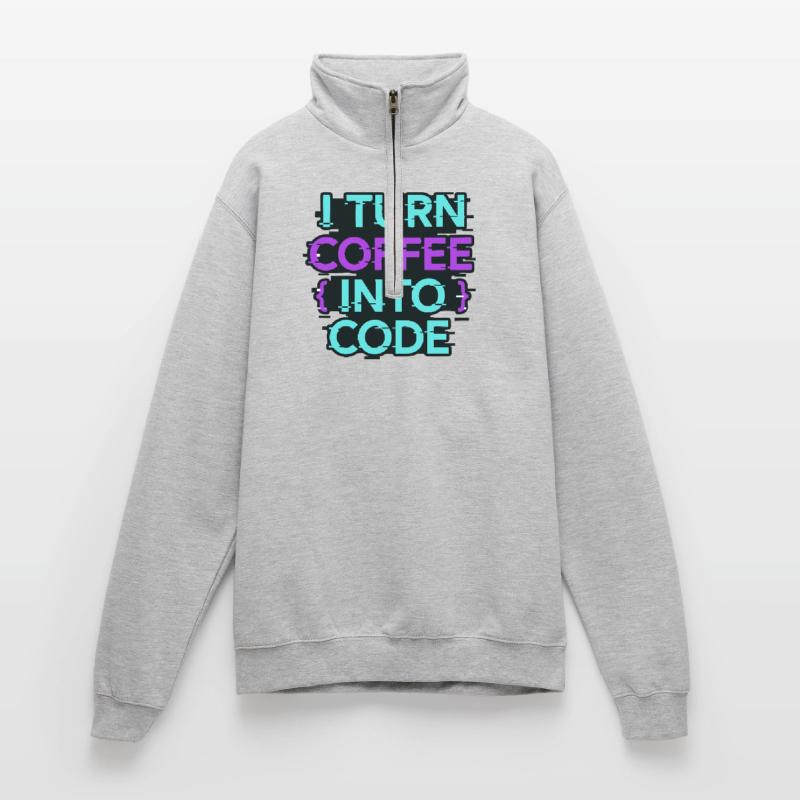 I Turn Coffee Into Code Quarter-Zip Sweatshirt