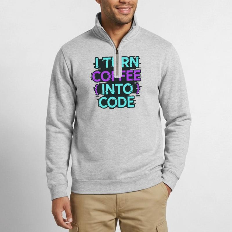 I Turn Coffee Into Code Quarter-Zip Sweatshirt