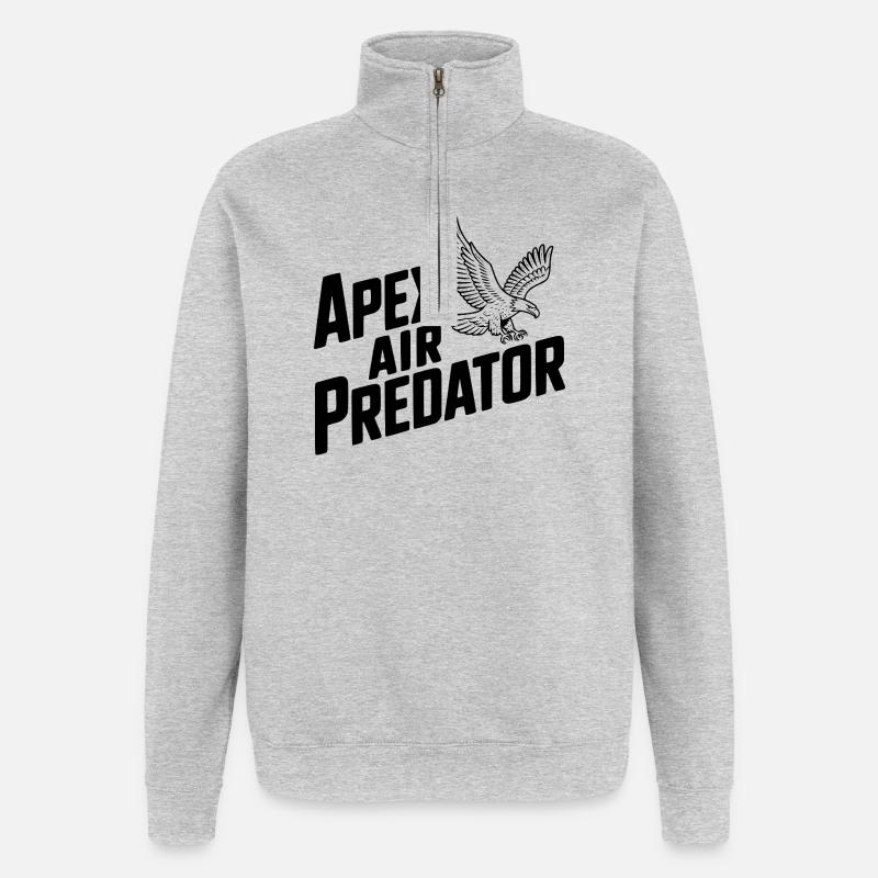 Apex Air Predator - Quarter-Zip Sweatshirt - heather grey