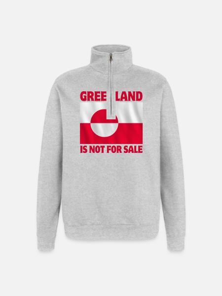 Greenland, Greenland, Arctic, Nuuk - Quarter-Zip Sweatshirt - heather grey