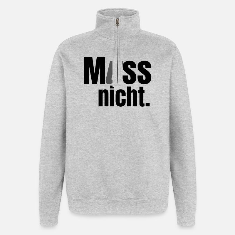 Ce n’est pas obligé de l’être - Sweat à zip 1/4 - gris chiné