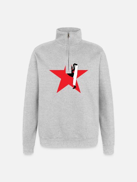 Capoeira - Fighting - Dance - Quarter-Zip Sweatshirt - heather grey