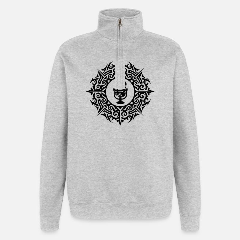 NoxstyllT2 - Sweat à zip 1/4 - gris chiné