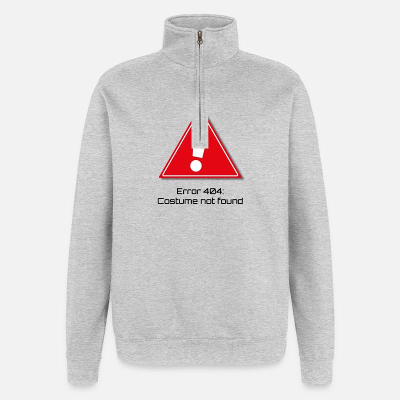 Error 404: Carnival - Quarter-Zip Sweatshirt - heather grey