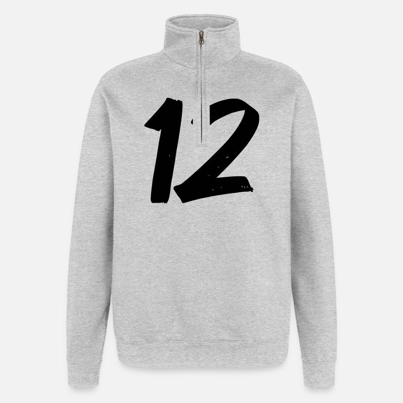22 - Quarter-Zip Sweatshirt - heather grey