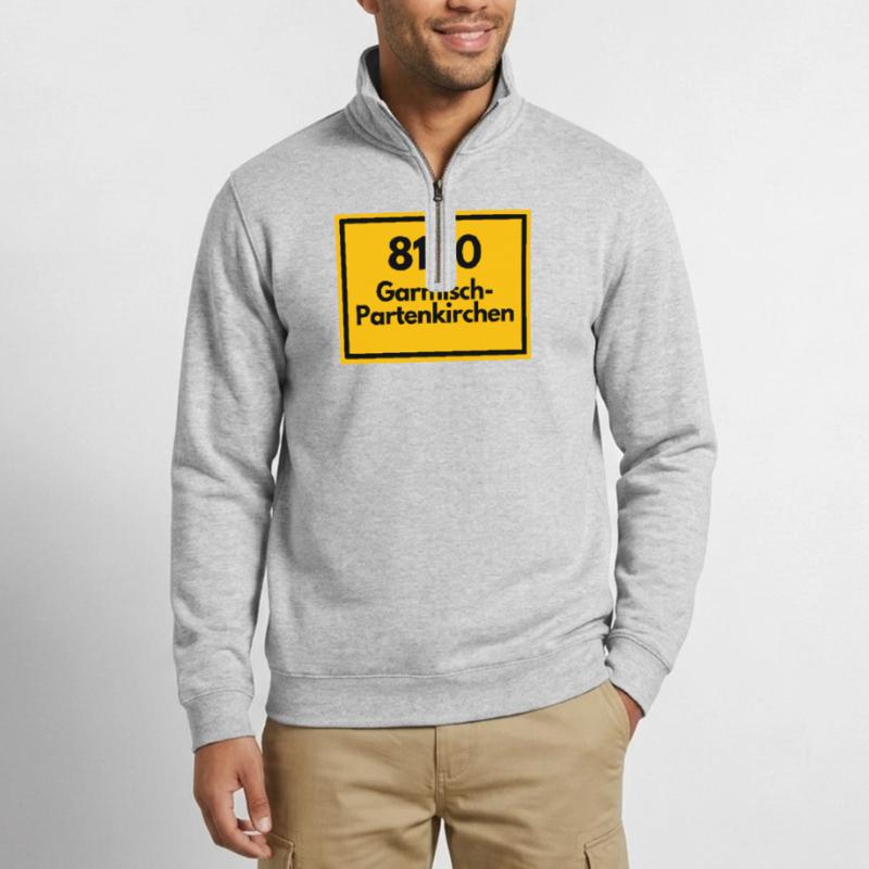OLD POSTCODE POSTCODE 8100 GARMISCH-PARTENKIRCHEN Quarter-Zip Sweatshirt