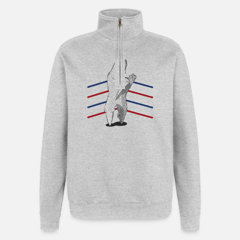 PROCESS - Quarter-Zip Sweatshirt - heather grey