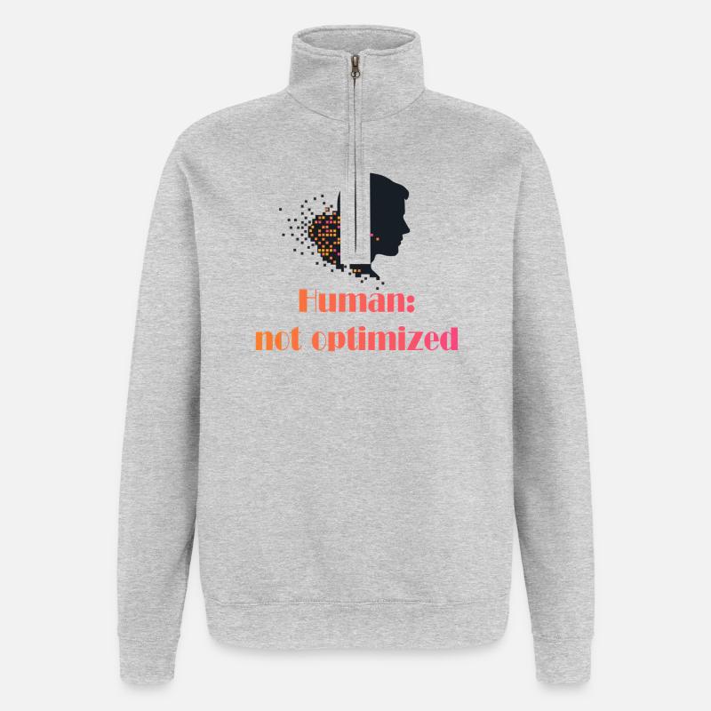 Not Optimized - Quarter-Zip Sweatshirt - heather grey