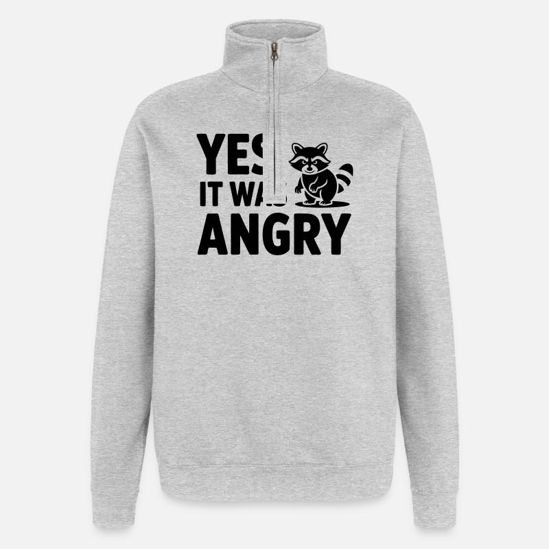 Schädlingsbekämpfer lustiger Spruch - Quarter-Zip-Sweatshirt - Grau meliert