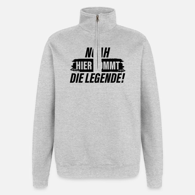 Noah - Here Comes the Legend - Quarter-Zip Sweatshirt - heather grey