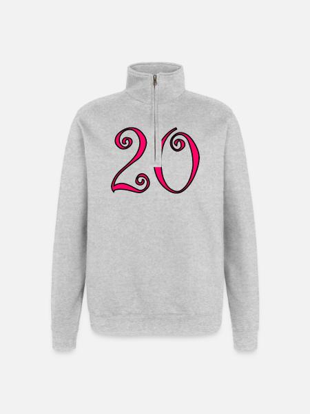 Farbe2-460_text234-2-50-5-4-8-6-8-7-3-0-6-3-3 - Quarter-Zip-Sweatshirt - Grau meliert