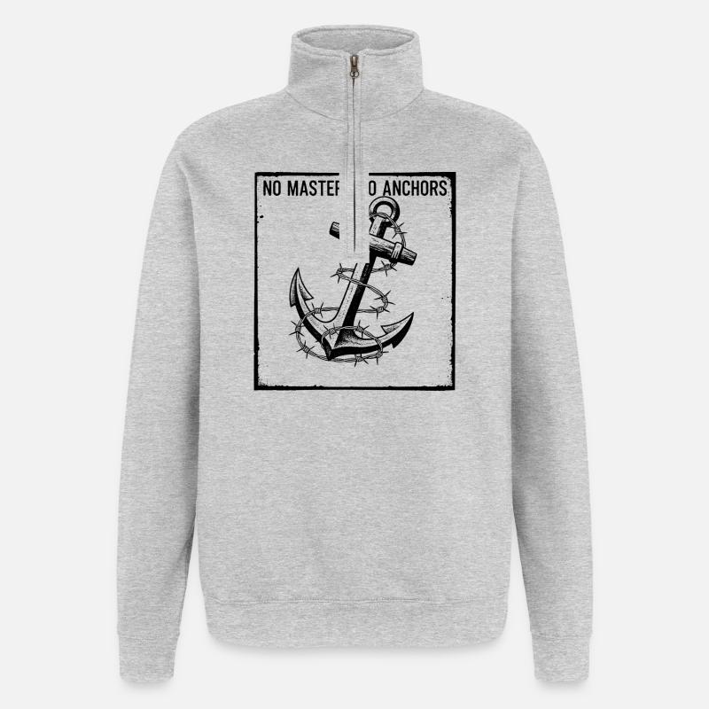 Boundless Spirit - Sweat à zip 1/4 - gris chiné