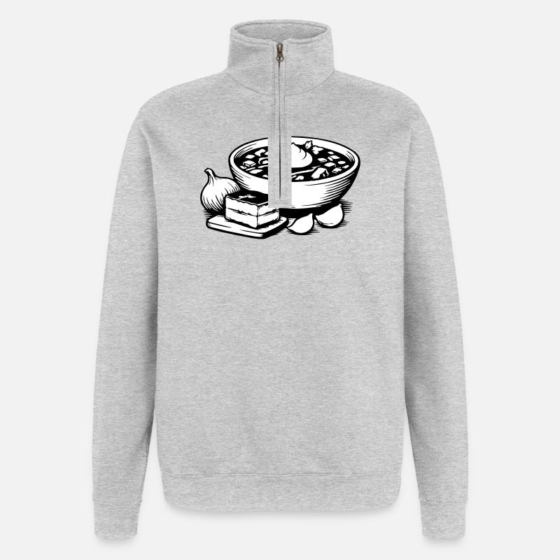 Borsch - Quarter-Zip Sweatshirt - heather grey