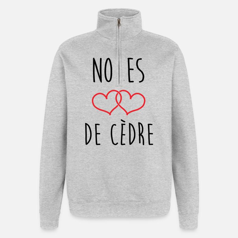 Zedernhochzeit – 49 Jahre Ehe - Quarter-Zip-Sweatshirt - Grau meliert