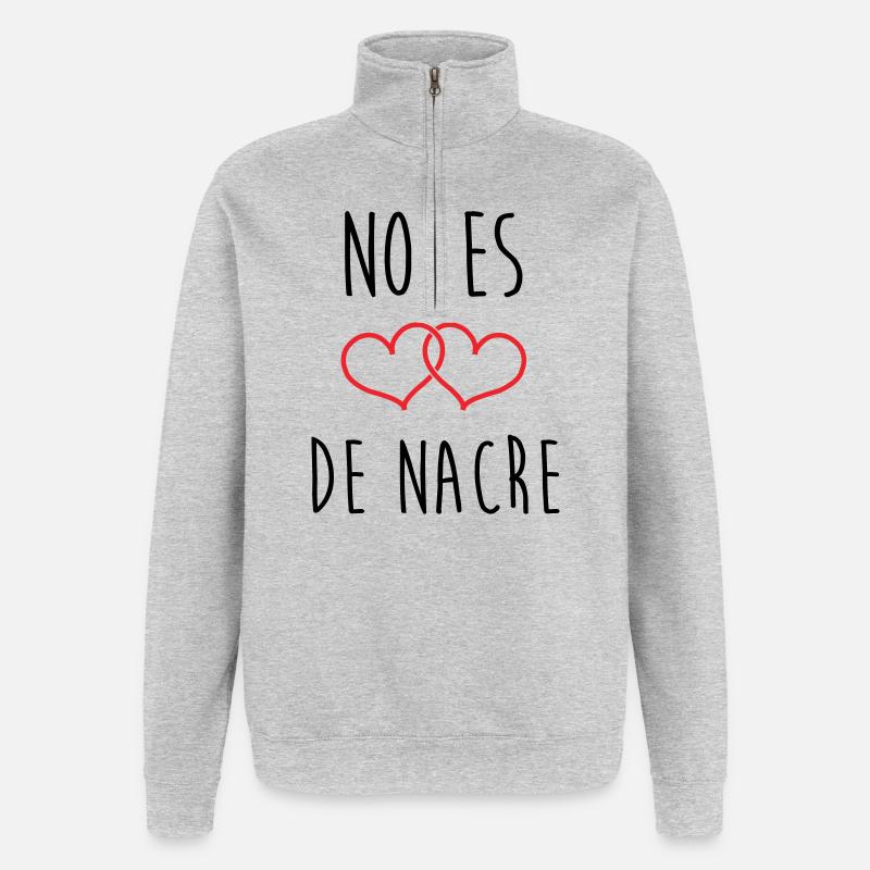 Muttermutt-Hochzeit 42 Jahre Ehe - Quarter-Zip-Sweatshirt - Grau meliert