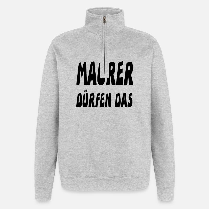 Bricklayer - Quarter-Zip Sweatshirt - heather grey