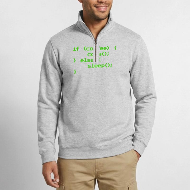 No Coffee No Code Programmer Computer Scientist Quarter-Zip Sweatshirt