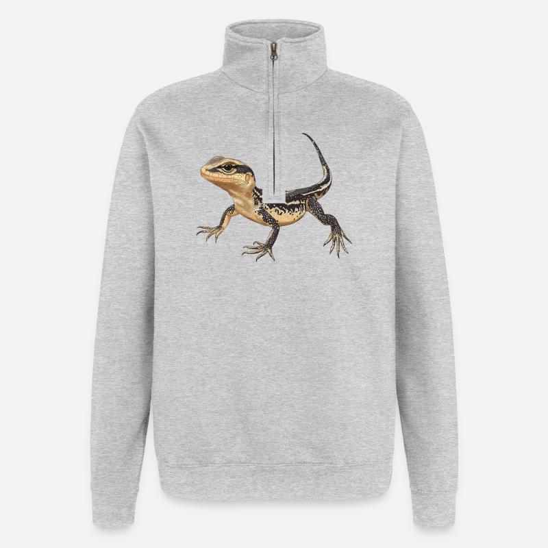 Lizards Lizard - Quarter-Zip Sweatshirt - heather grey
