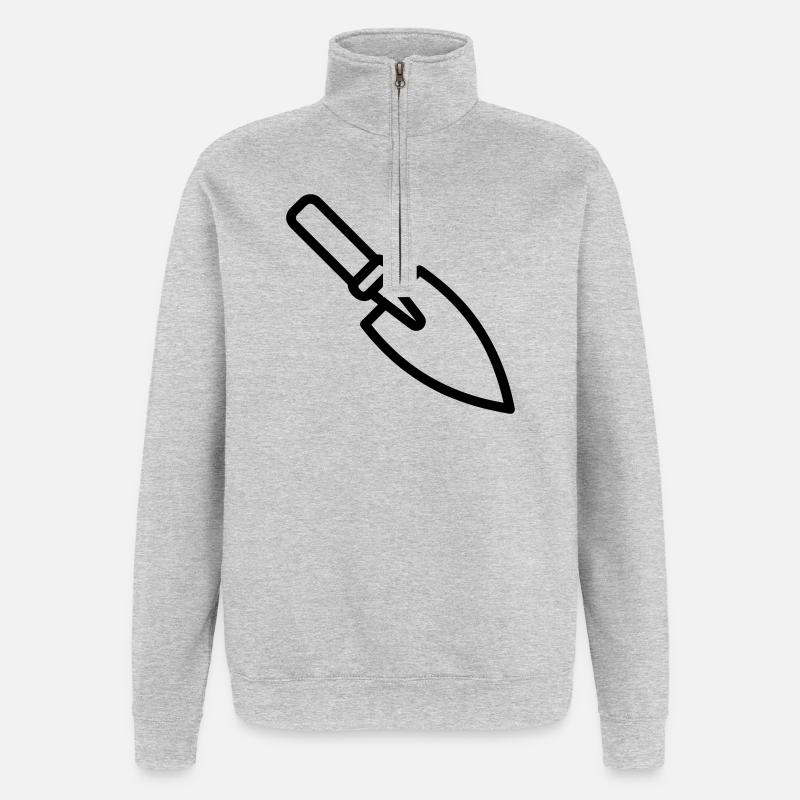 Kelle - Quarter-Zip-Sweatshirt - Grau meliert