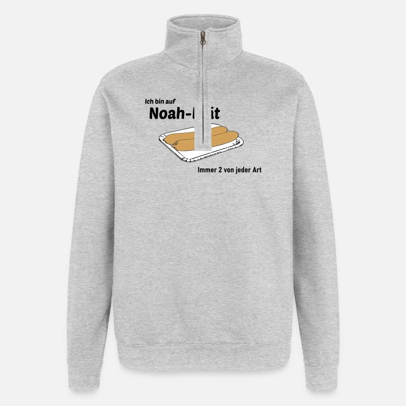 Noah Diaet - Quarter-Zip Sweatshirt - heather grey