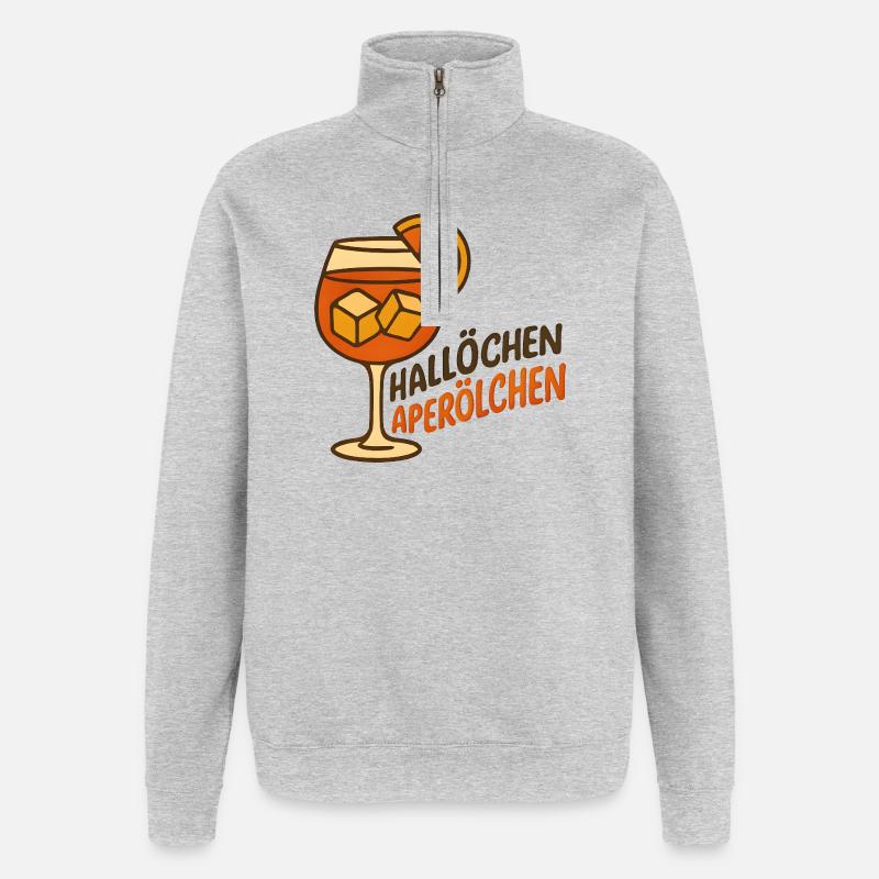 Hallöchen Aperölchen Party Spritz Gift Idea - Quarter-Zip Sweatshirt - heather grey