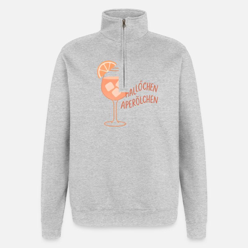 Hallöchen Aperölchen Party Spritz Gift Idea - Quarter-Zip Sweatshirt - heather grey