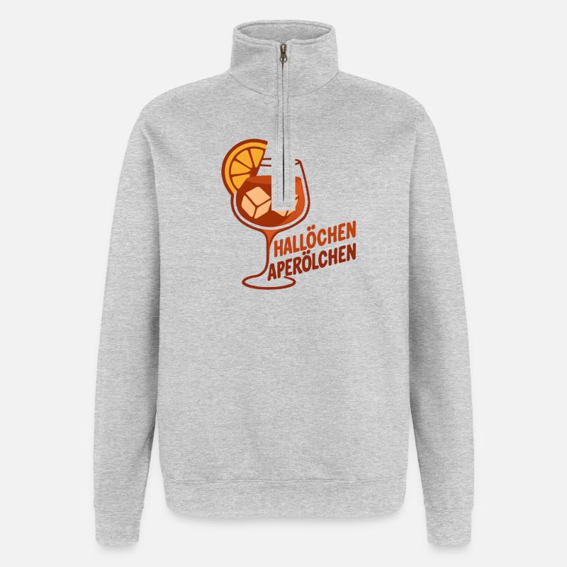 Hallöchen Aperölchen Party Spritz Gift Idea - Quarter-Zip Sweatshirt - heather grey