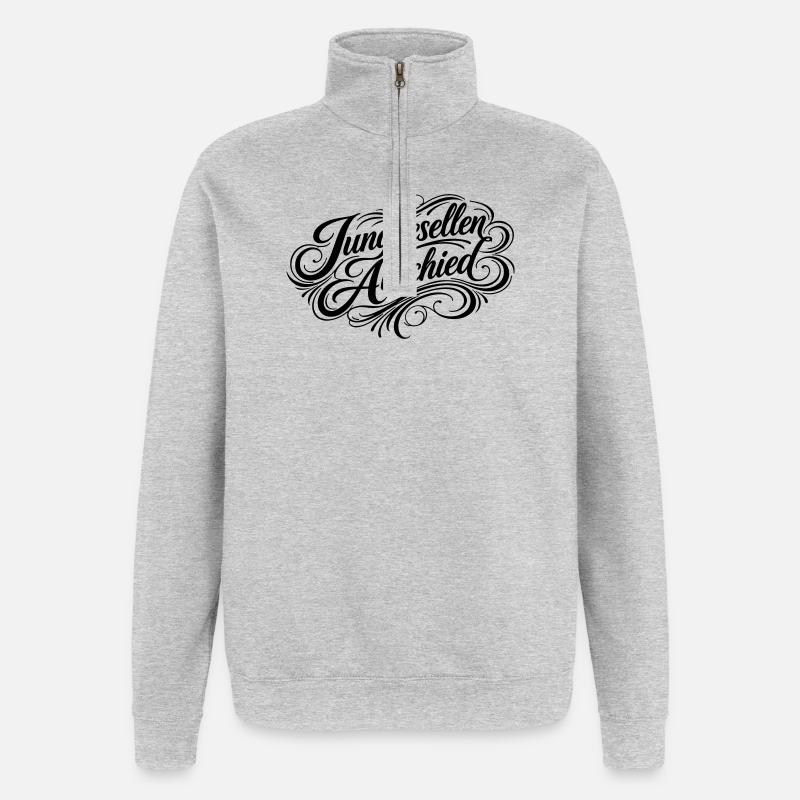 Junggesellenabschied Jga - Quarter-Zip-Sweatshirt - Grau meliert