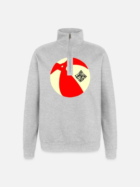 Ball QR - Quarter-Zip Sweatshirt - heather grey