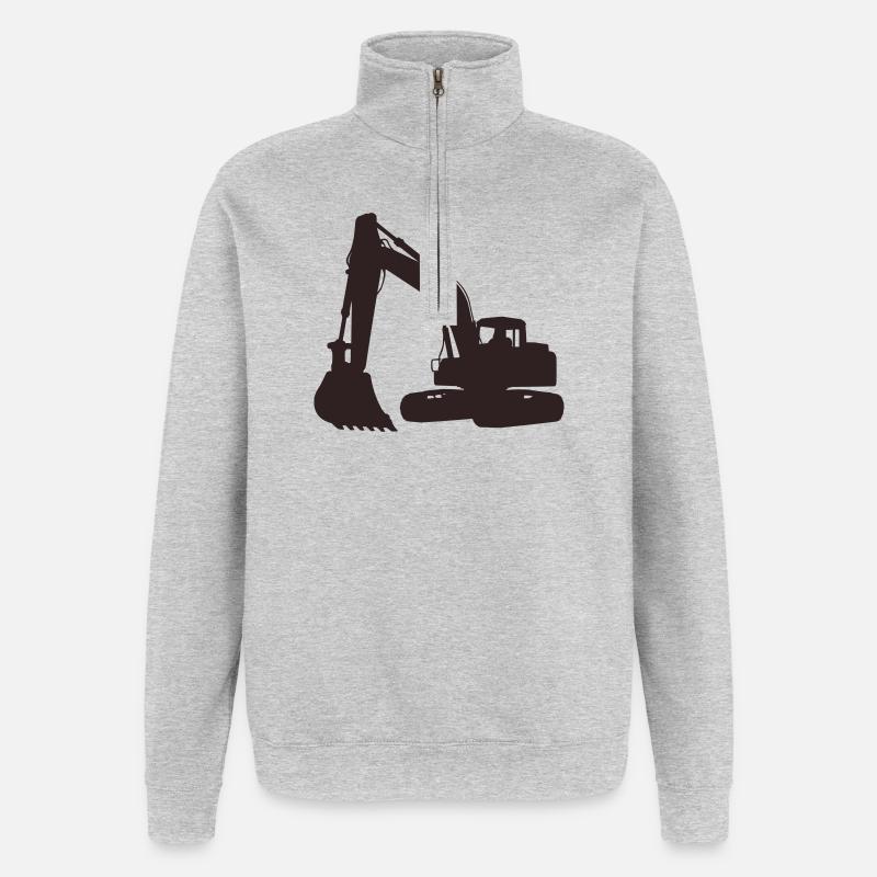 bagger - Quarter-Zip-Sweatshirt - Grau meliert