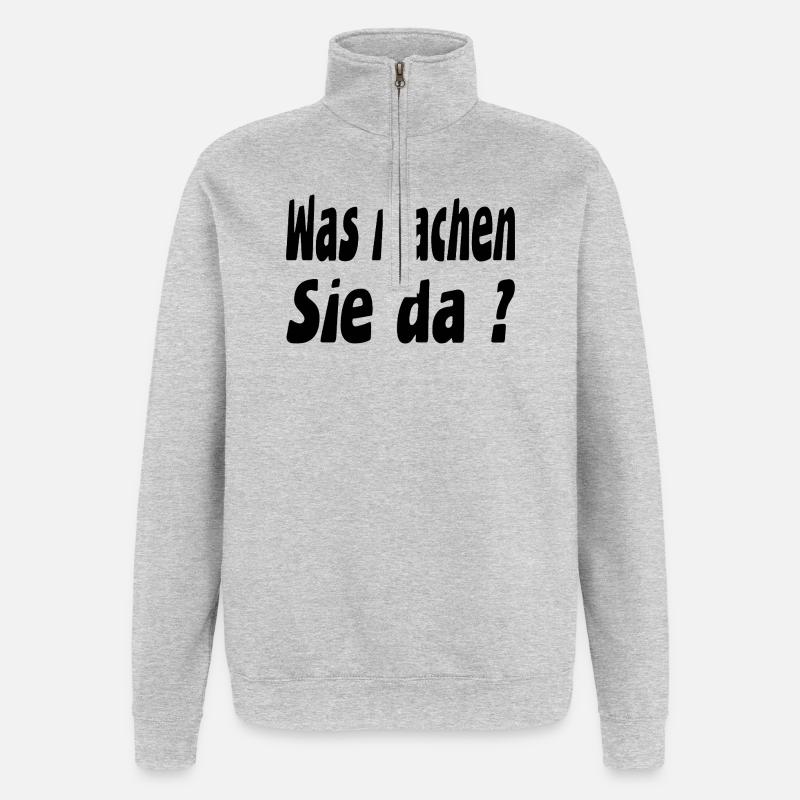 Work - Quarter-Zip Sweatshirt - heather grey