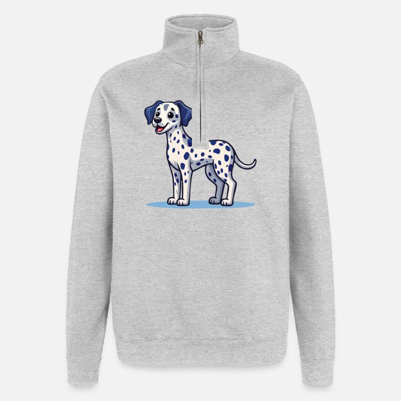 Dalmatians (comic) - Quarter-Zip Sweatshirt - heather grey