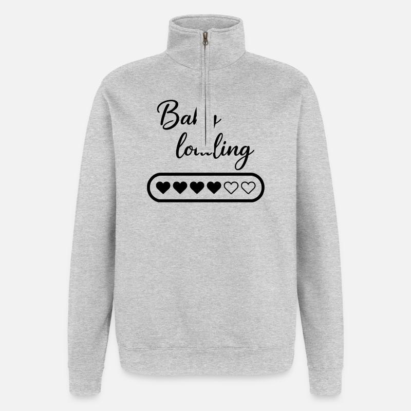 Baby loading - Quarter-Zip Sweatshirt - heather grey