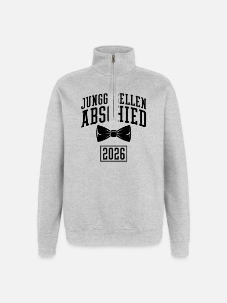 Junggesellenabschied 2026 JGA - Quarter-Zip-Sweatshirt - Grau meliert