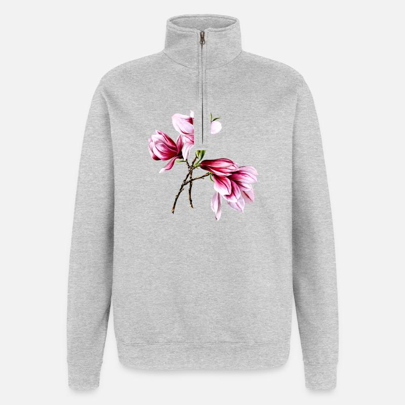 still growing - Quarter-Zip Sweatshirt - heather grey