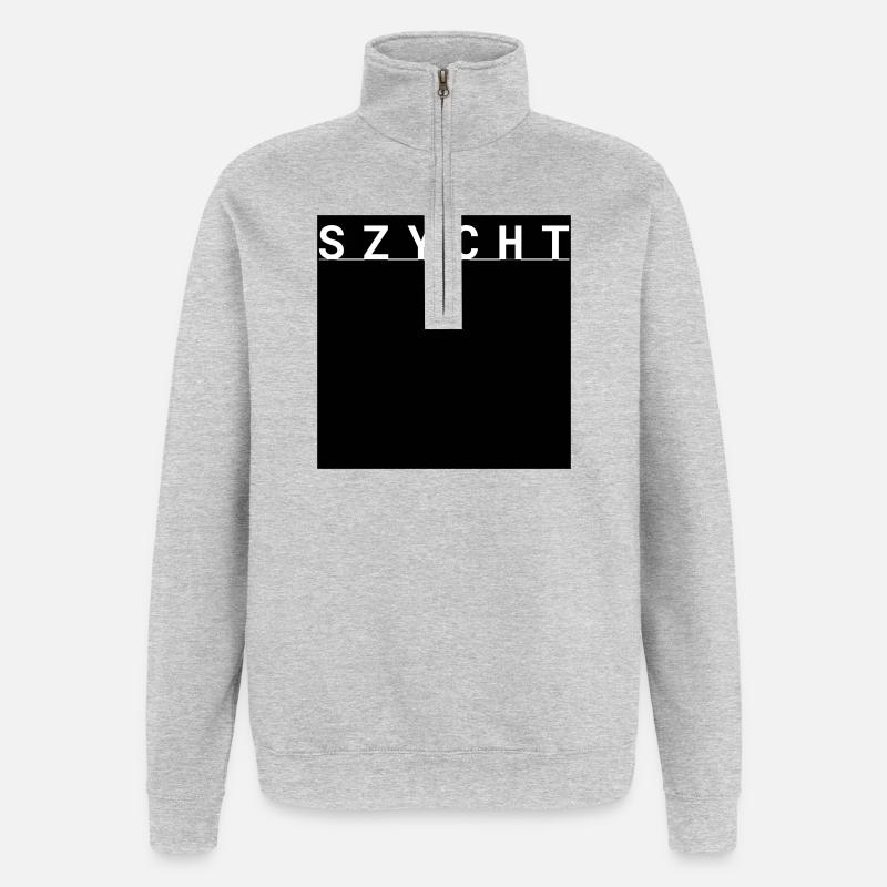 SZYCHT // Kattowitz Edition - Quarter-Zip-Sweatshirt - Grau meliert
