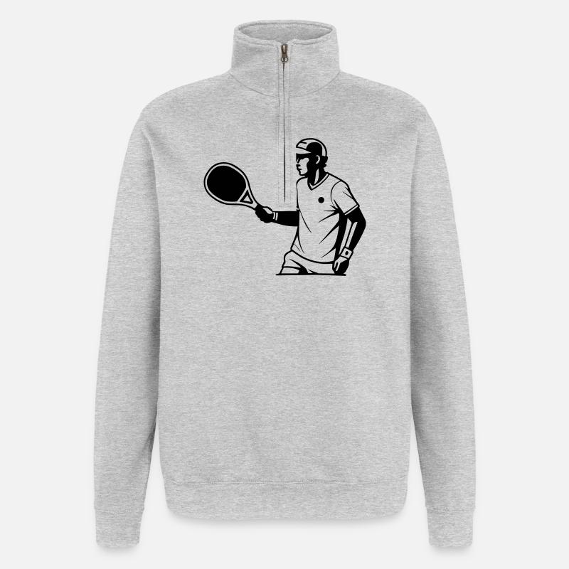 padel - Quarter-Zip Sweatshirt - heather grey