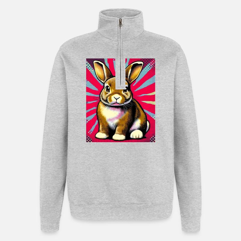rabbit - Quarter-Zip Sweatshirt - heather grey