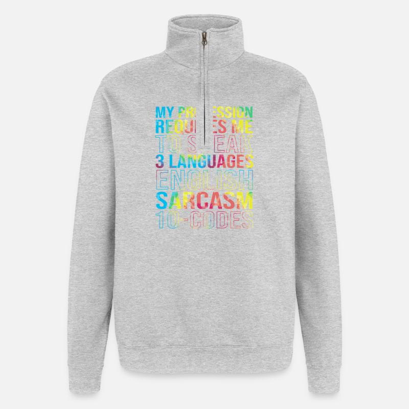 Medical Coder - Quarter-Zip Sweatshirt - heather grey