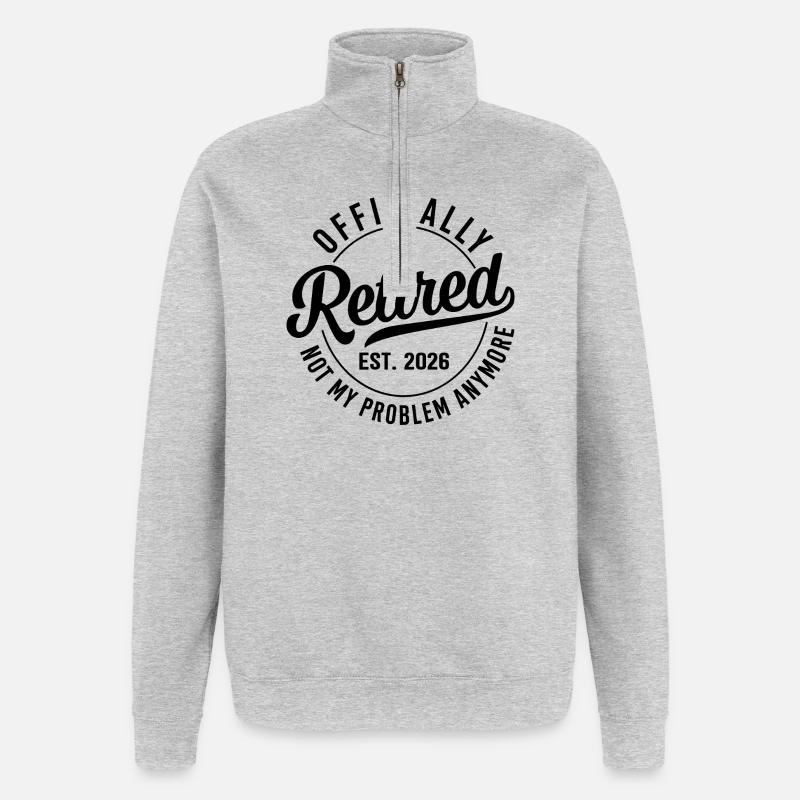 Retirement 2026 - No Longer My Problem - Quarter-Zip Sweatshirt - heather grey