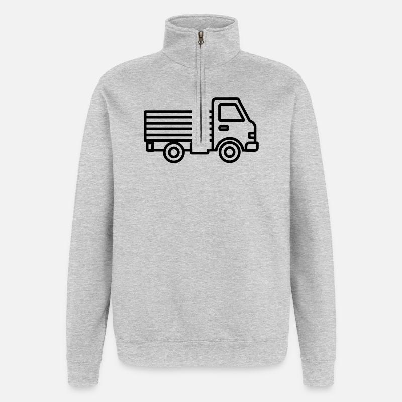 truck - Quarter-Zip Sweatshirt - heather grey
