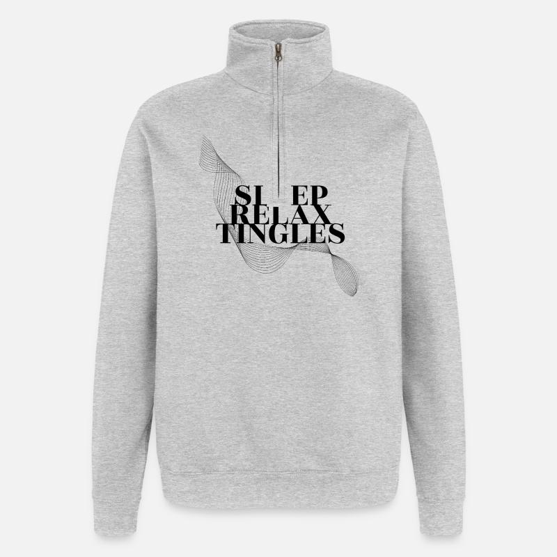 ASMR Flow: Sleep, Relax, Tingles - Quarter-Zip Sweatshirt - heather grey