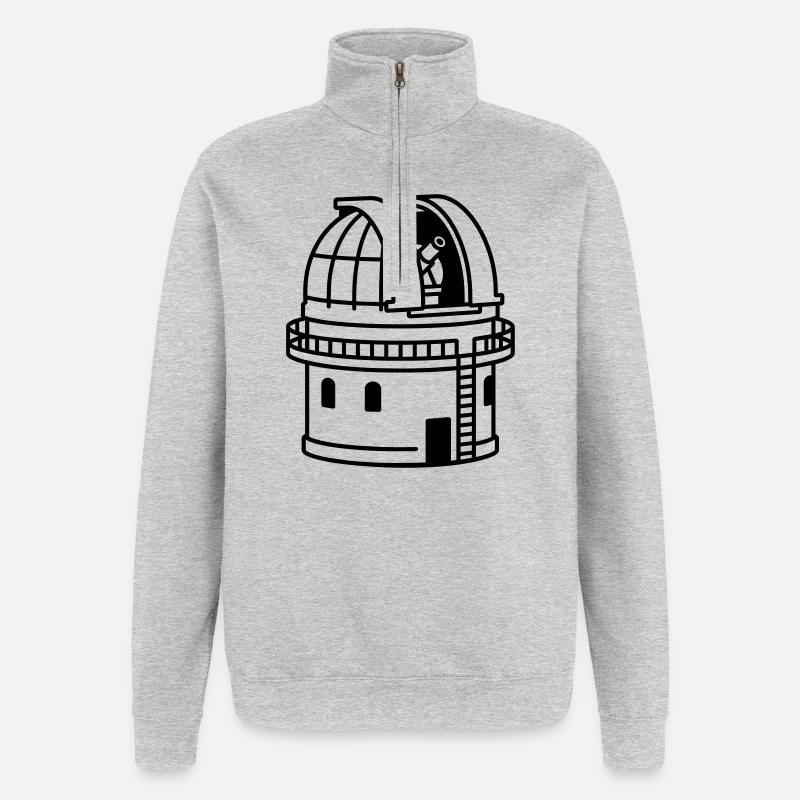 Observatory - Quarter-Zip Sweatshirt - heather grey