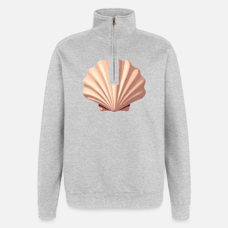 Shell - Quarter-Zip Sweatshirt - heather grey