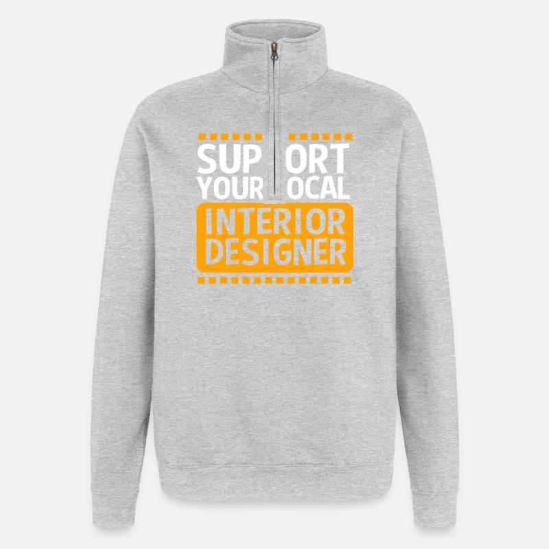 Architecture Architect Interior Designer - Quarter-Zip Sweatshirt - heather grey