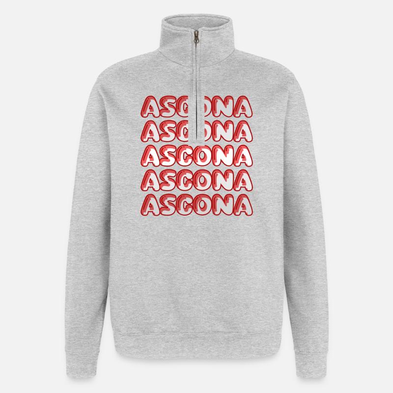 Ascona als Tauchen - Quarter-Zip-Sweatshirt - Grau meliert