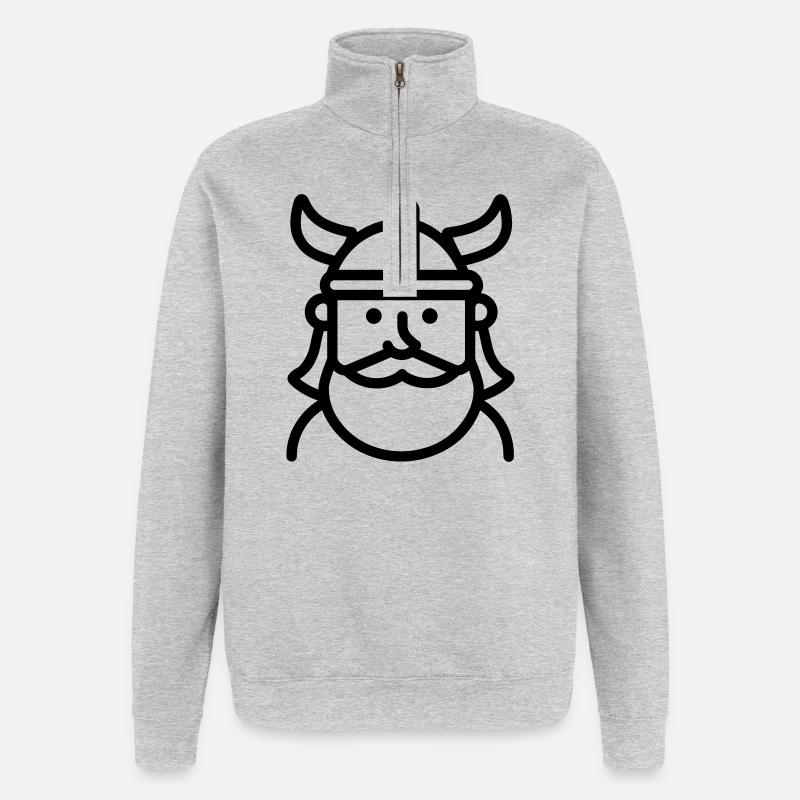 Viking - Quarter-Zip Sweatshirt - heather grey