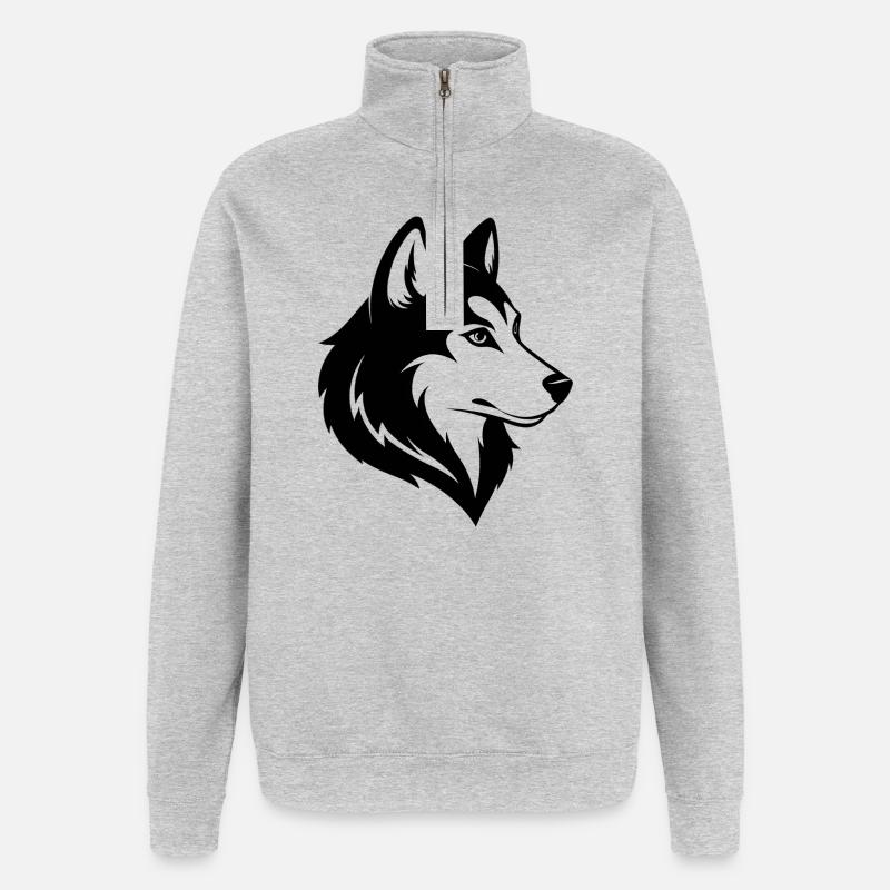 Husky - Quarter-Zip Sweatshirt - heather grey