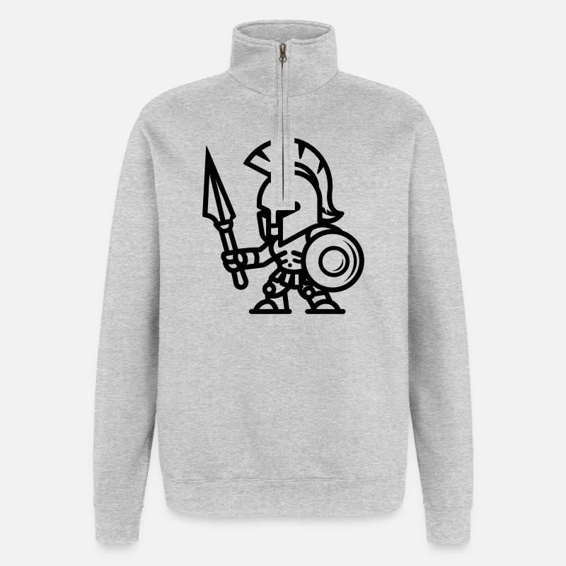 Spartan - Quarter-Zip Sweatshirt - heather grey