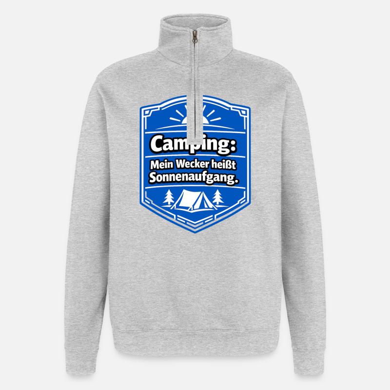 Camper - Quarter-Zip-Sweatshirt - Grau meliert